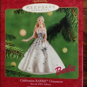 NIB 7 Hallmark collectible Barbie ornaments $10.Ea